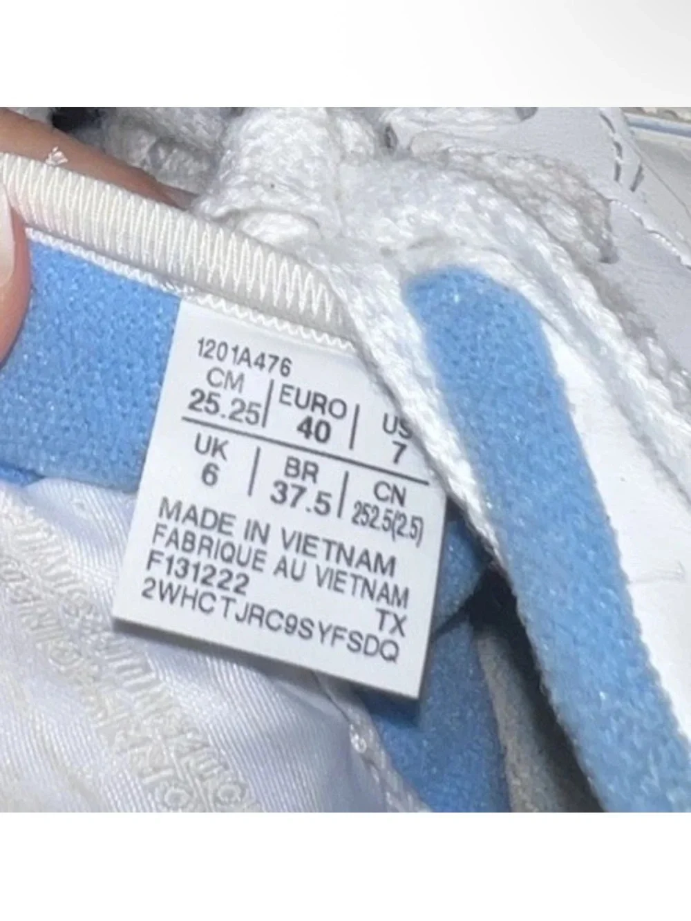 Size 7 - ASICS EX89 White Light‎ Blue